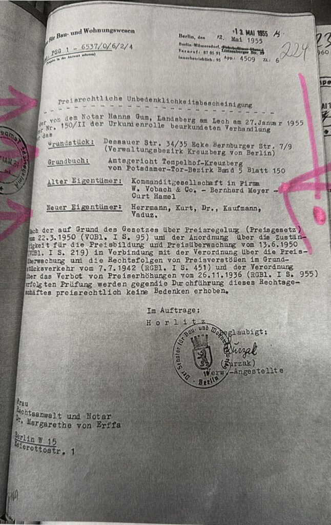 Rückübertragung nach 1945