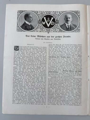 Festzeitung fürs Haus W. Vobach & Co.